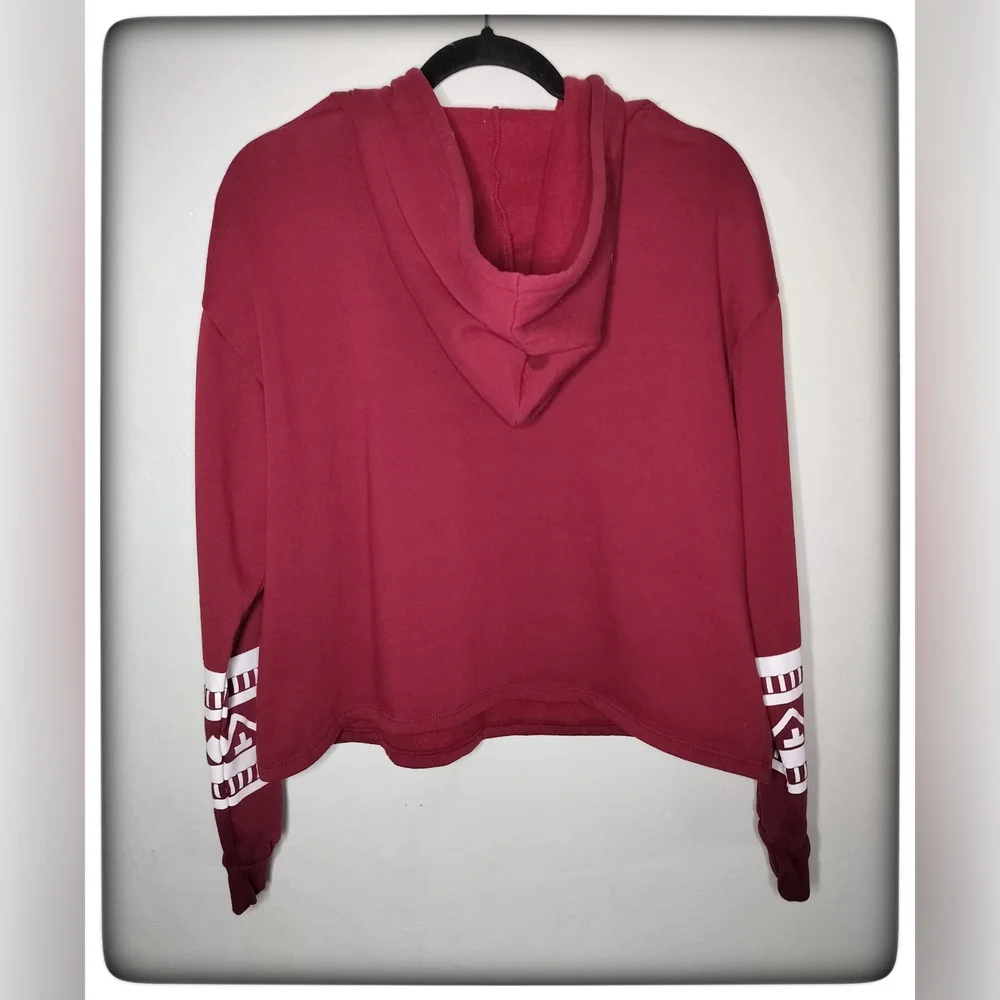 Coca-Cola Burgundy & White Holiday Hoodie Sz 1X - Picture 5 of 6